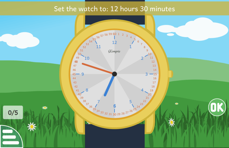 screenshot learning clock